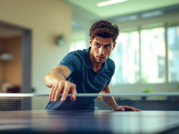 Gestes des pongistes : comprendre pourquoi ils touchent la table de ping-pong