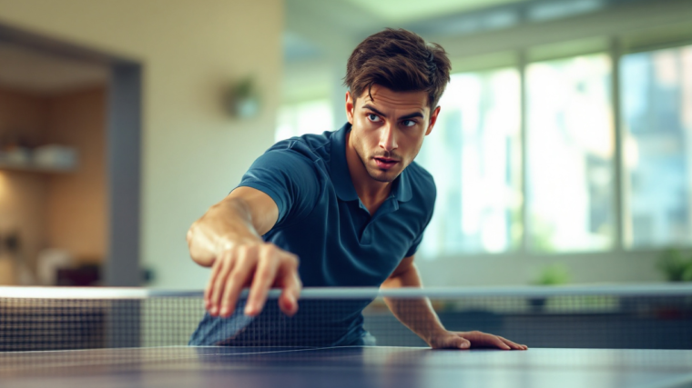 Gestes des pongistes : comprendre pourquoi ils touchent la table de ping-pong