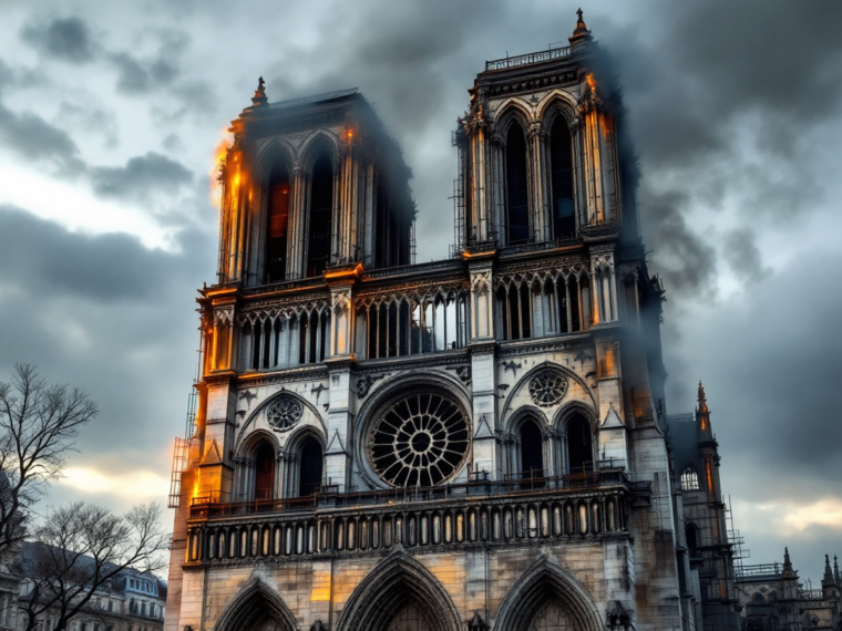 Les causes de l'incendie de la cathédrale Notre-Dame de Paris